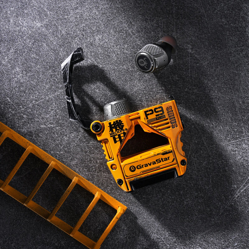 Audifono Inalambrico Gamer GravaStar Sirius 9 Plus - Edición War-Damaged Yellow