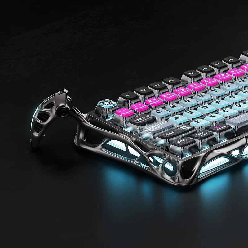 Teclado Gamer Gravastar Mercury V75 Pro - Cyberpunk