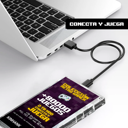 2TB HDD CON +80000 JUEGOS PLUG AND PLAY