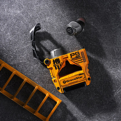 Audifono Inalambrico Gamer GravaStar Sirius 9 Plus - Edición War-Damaged Yellow