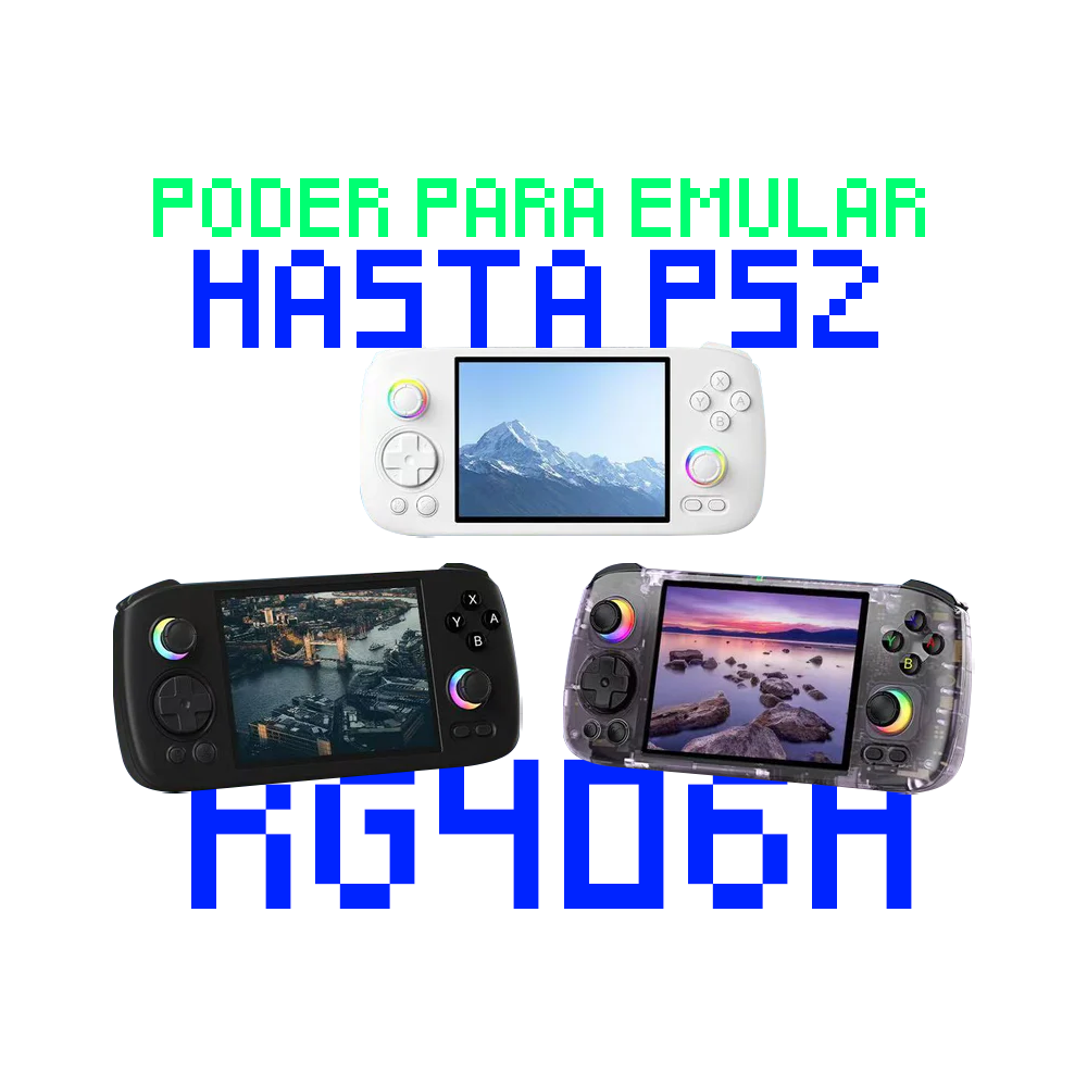 PACK RG406H + MICRO SD 256GB CON 30000 JUEGOS (8197069111457)