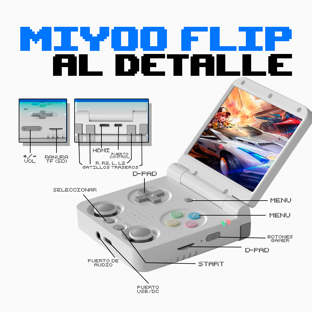 Consola Retro Miyoo Flip (8197079040161)