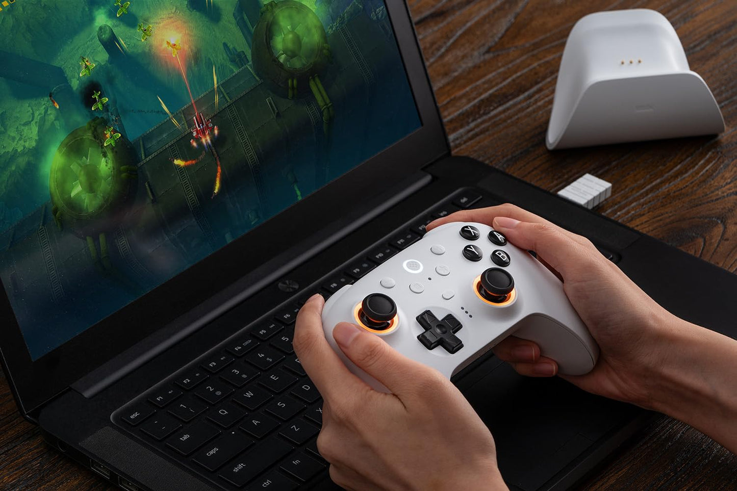 Mando 8BITDO Ultimate 2 Bluetooth para PC, Switch 1 y 2 Blanco - Bitx Chile