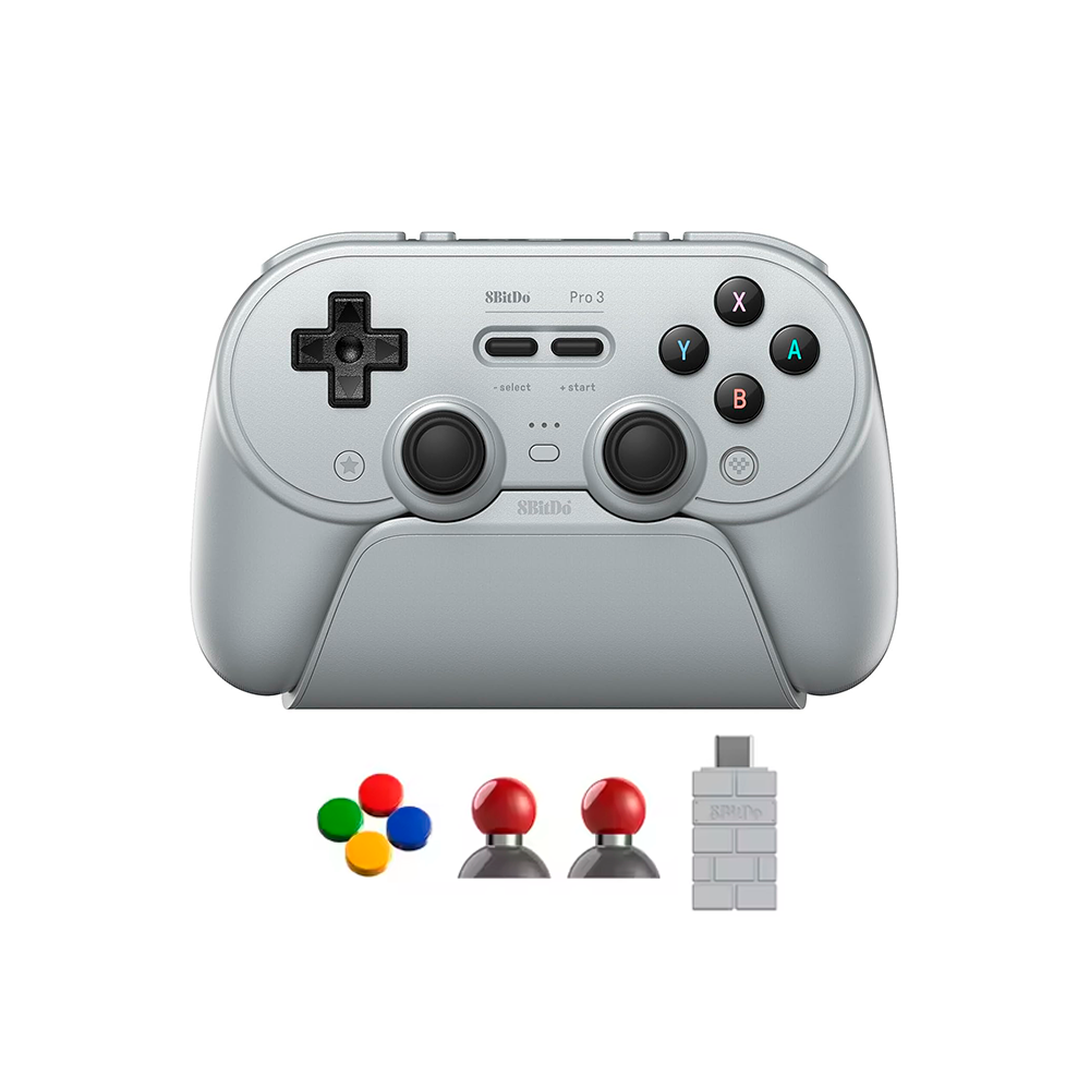 Mando 8BITDO Pro 3  Inalambrico - Compatible con Android, PC, Apple, SteamOS,  Switch 1 y 2