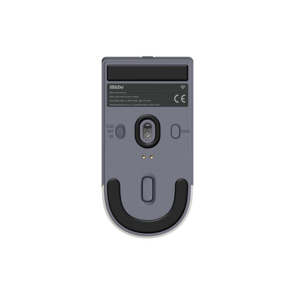 Mouse Gamer 8BITDO Retro R8 Edicion NES - Inalámbrico con Base de Carga