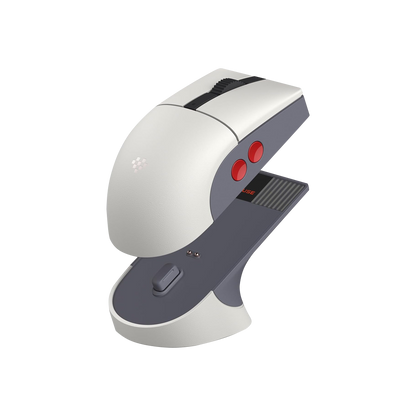 Mouse Gamer 8BITDO Retro R8 Edicion NES - Inalámbrico con Base de Carga