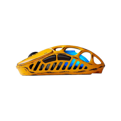 Mouse Gamer Inalámbrico GravaStar Mercury X Amarillo Edicion Battle Worn-Yellow
