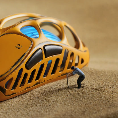 Mouse Gamer Gravastar Mercury X Pro Edición Especial Battle Worn-Yellow