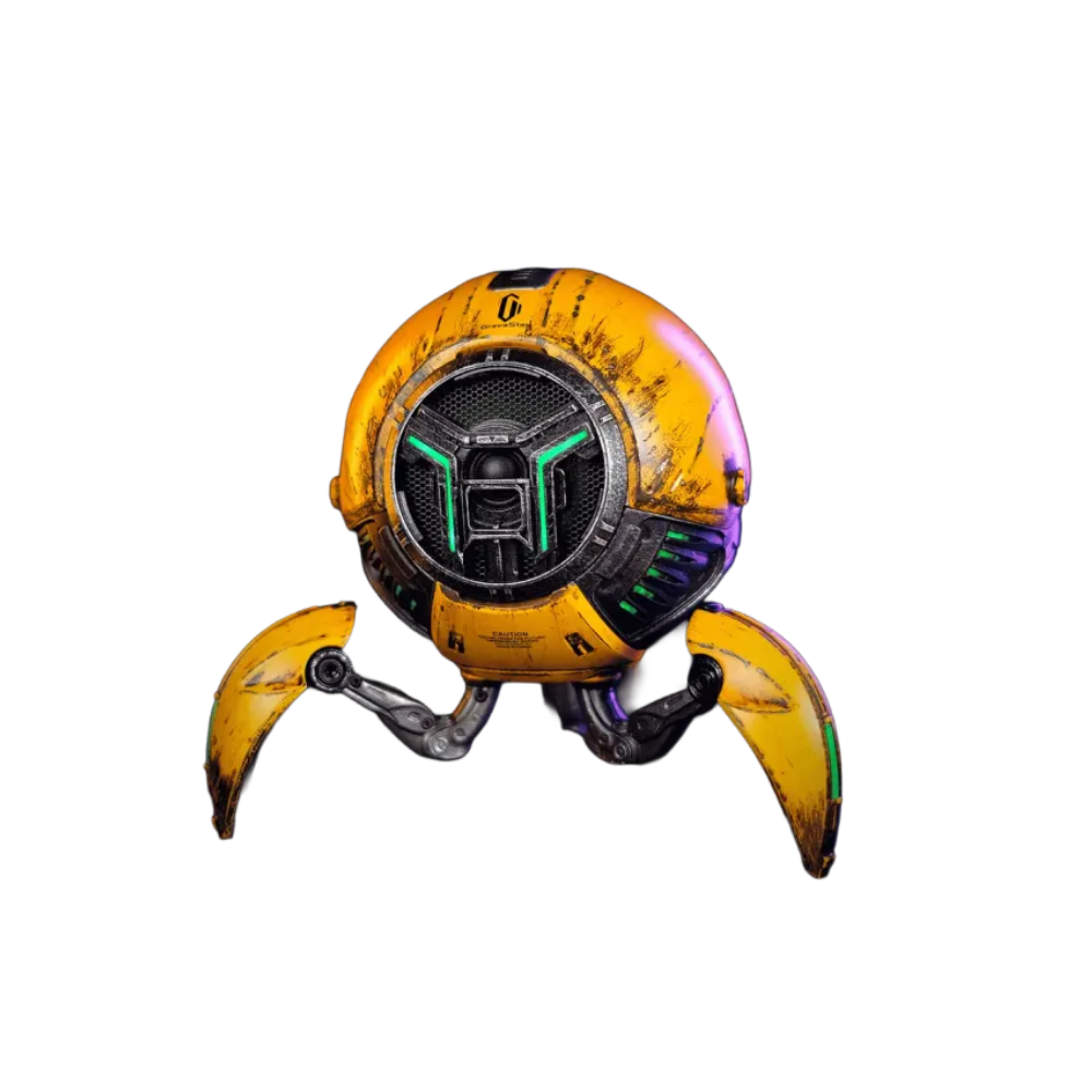 Parlante Gamer Gravastar Mars Pro Amarillo Edition War-Damaged Yellow