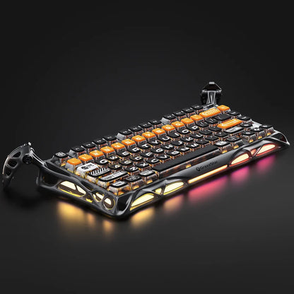 Teclado Gamer GravaStar Mercury K1 Pro Edición Especial CyberFlare