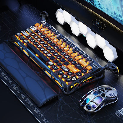 Teclado Gamer GravaStar Mercury K1 Pro Edición Especial CyberFlare