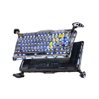 Teclado Gamer GravaStar Mercury K1 Pro Edición Especial Interstellar Silver