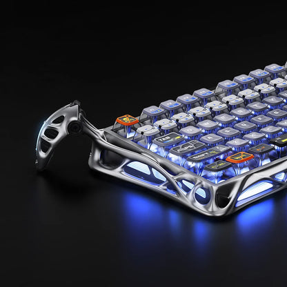 Teclado Gamer GravaStar Mercury K1 Pro Edición Especial Interstellar Silver