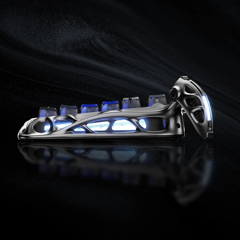 Teclado Gamer GravaStar Mercury K1 Pro Edición Especial Interstellar Silver
