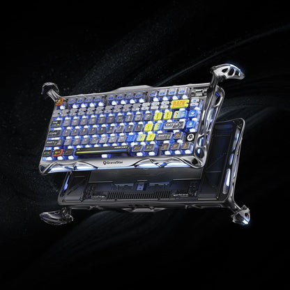 Teclado Gamer GravaStar Mercury K1 Pro Edición Especial Interstellar Silver
