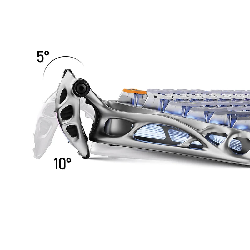 Teclado Gamer GravaStar Mercury K1 Pro Edición Especial Interstellar Silver