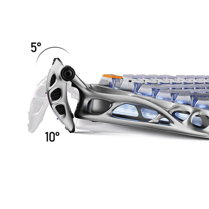 Teclado Gamer GravaStar Mercury K1 Pro Edición Especial Interstellar Silver