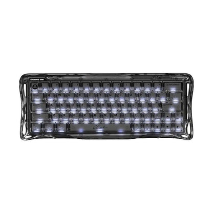 Teclado Gamer Magnético Gravastar Mercury V60 Pro - Edición Especial Onyx Crystal