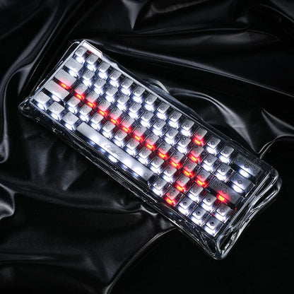Teclado Gamer Magnético Gravastar Mercury V60 Pro - Edición Especial Onyx Crystal