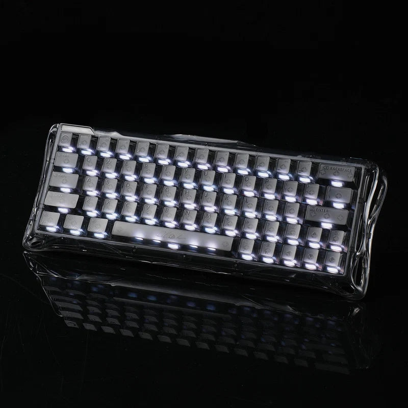 Teclado Gamer Magnético Gravastar Mercury V60 Pro - Edición Especial Onyx Crystal