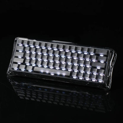 Teclado Gamer Magnético Gravastar Mercury V60 Pro - Edición Especial Onyx Crystal