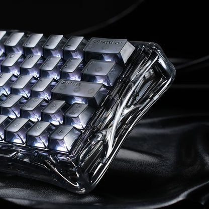 Teclado Gamer Magnético Gravastar Mercury V60 Pro - Edición Especial Onyx Crystal