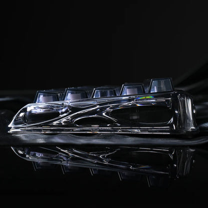 Teclado Gamer Magnético Gravastar Mercury V60 Pro - Edición Especial Onyx Crystal