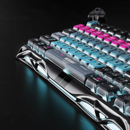 Teclado Gamer Gravastar Mercury V75 Pro - Cyberpunk