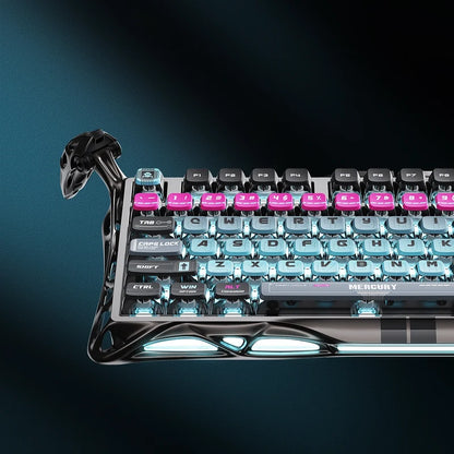 Teclado Gamer Gravastar Mercury V75 Pro - Cyberpunk