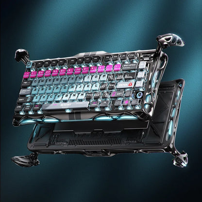 Teclado Gamer Gravastar Mercury V75 Pro - Cyberpunk
