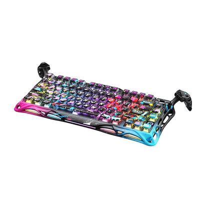 Teclado Gamer Gravastar Mercury V75 Pro Neon Graffiti