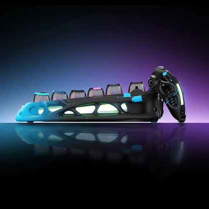Teclado Gamer Gravastar Mercury V75 Pro Neon Graffiti