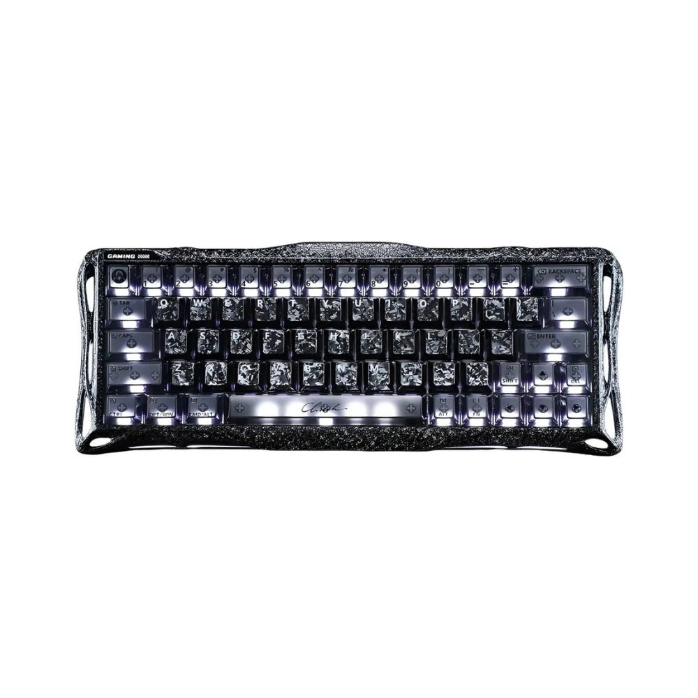 Teclado Gamer Gravastar V60 Pro - Edicion Especial Negro Cyber Frost