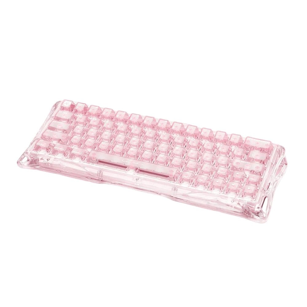 Teclado Gamer Magnético Gravastar Mercury V60 Pro - Edición Especial Cristal Rosa