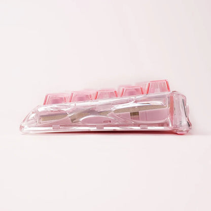 Teclado Gamer Magnético Gravastar Mercury V60 Pro - Edición Especial Cristal Rosa