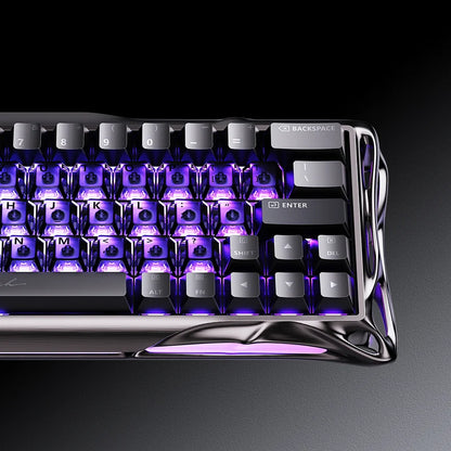 Teclado Gamer Magnético Gravastar Mercury V60 Pro - Edición Especial GunMetal
