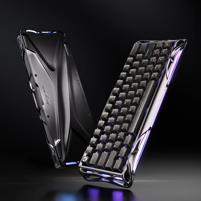Teclado Gamer Magnético Gravastar Mercury V60 Pro - Edición Especial GunMetal