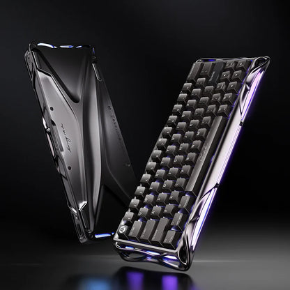 Teclado Gamer Magnético Gravastar Mercury V60 Pro - Edición Especial GunMetal
