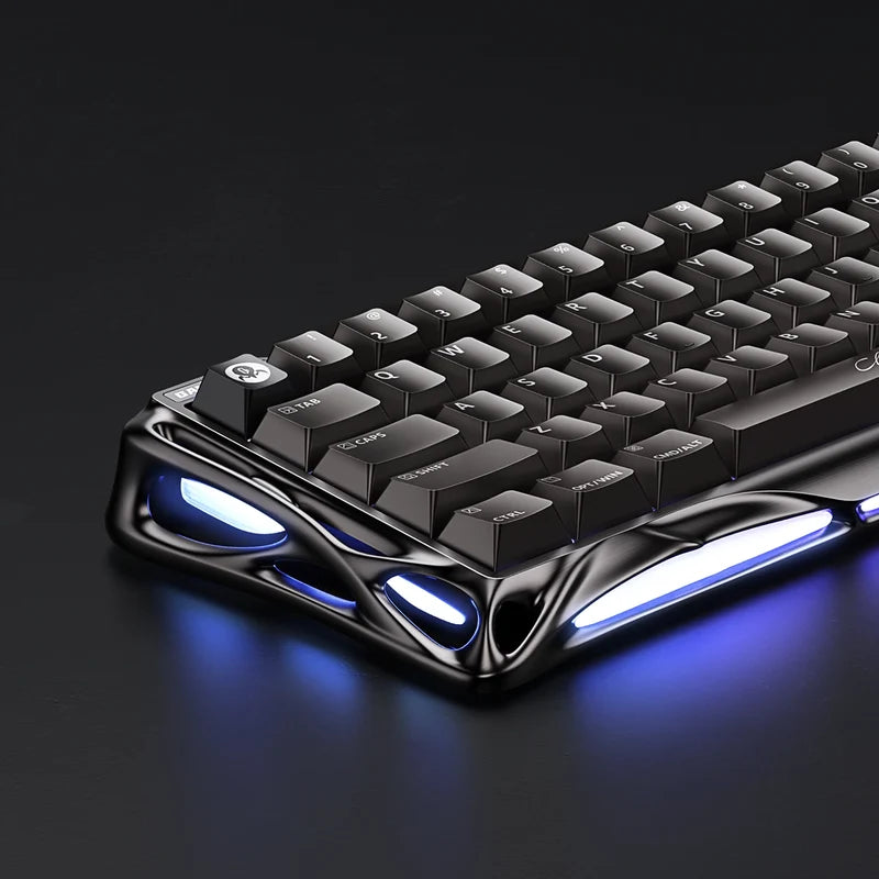 Teclado Gamer Magnético Gravastar Mercury V60 Pro - Edición Especial GunMetal