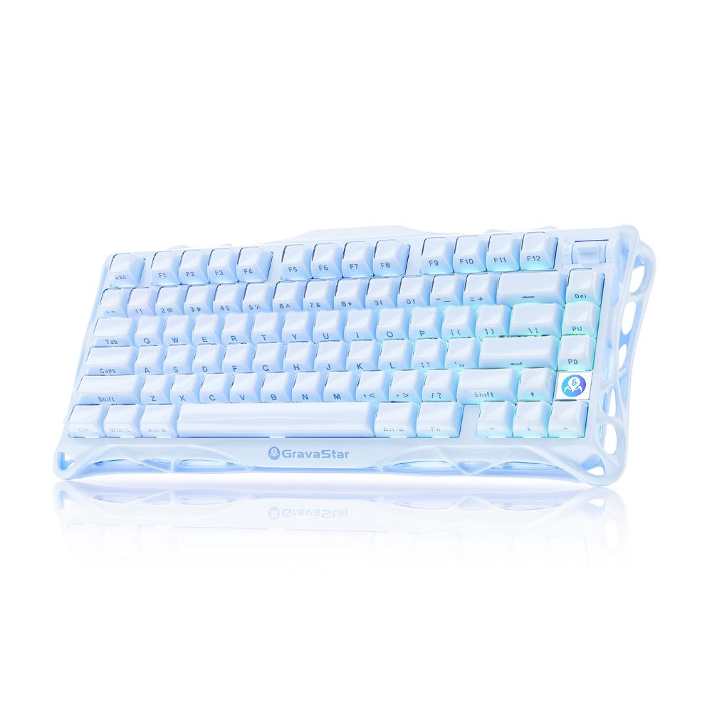 Teclado Mecánico Gamer Gravastar Mercury K1 - Ice Blue