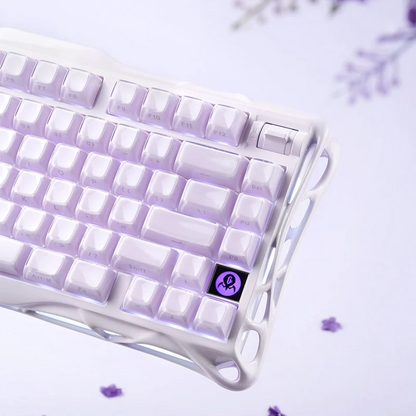 Teclado Mecánico Gamer Gravastar Mercury K1 - Lavender Purple