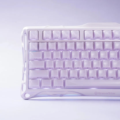 Teclado Mecánico Gamer Gravastar Mercury K1 - Lavender Purple