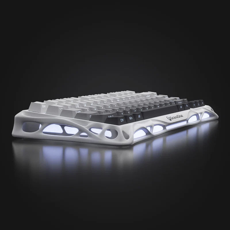 Teclado Mecánico Gamer Gravastar Mercury K1 Gradient White
