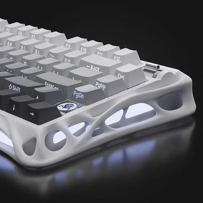 Teclado Mecánico Gamer Gravastar Mercury K1 Gradient White