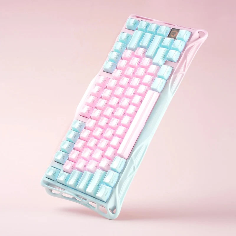 Teclado Mecánico Gamer Gravastar Mercury K1 Lite - Edición Especial Lumen Rose
