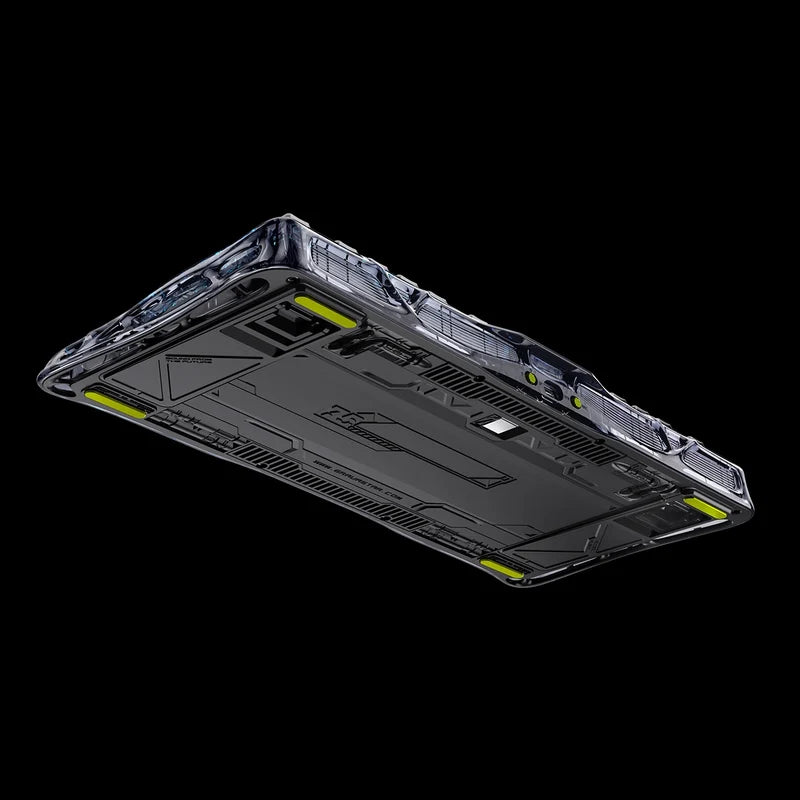 Teclado Mecánico Gamer Gravastar Mercury K1 Lite - Edición Especial Negro Transparente
