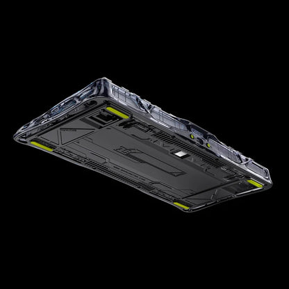 Teclado Mecánico Gamer Gravastar Mercury K1 Lite - Edición Especial Negro Transparente