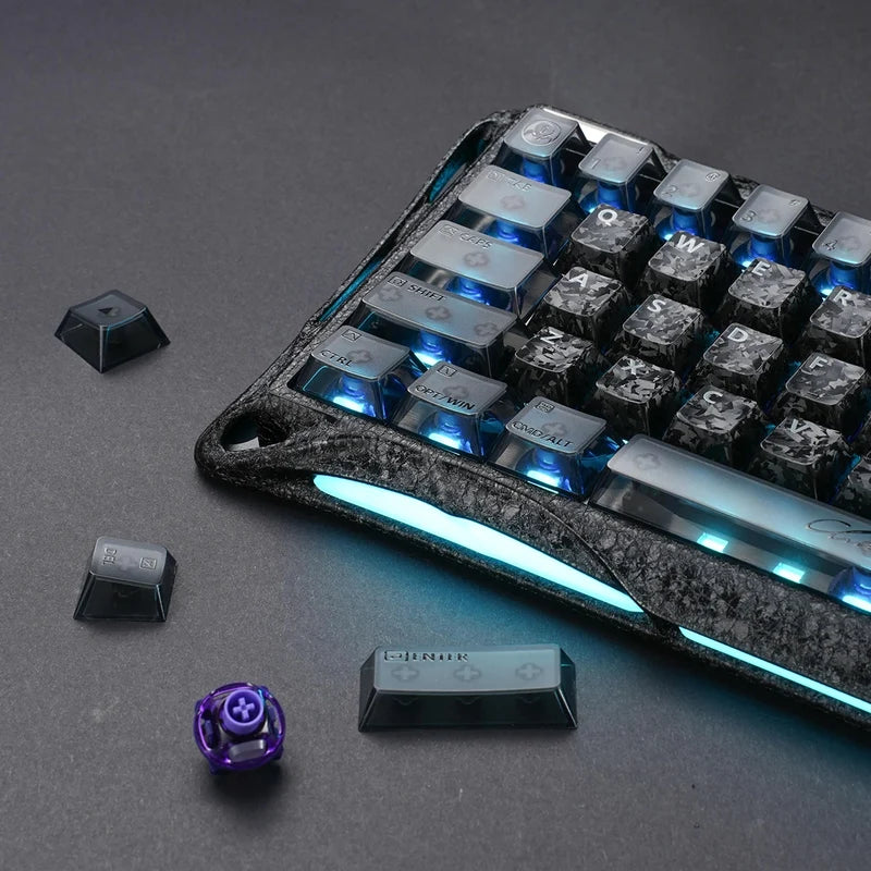 Teclado Gamer Gravastar V60 Pro - Edicion Especial Negro Cyber Frost