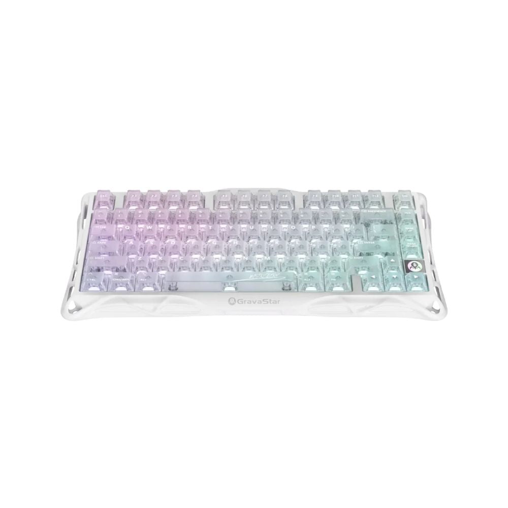 Teclado Mecánico Gamer Gravastar Mercury K1 Lite - Edición Especial Crystal Aurora