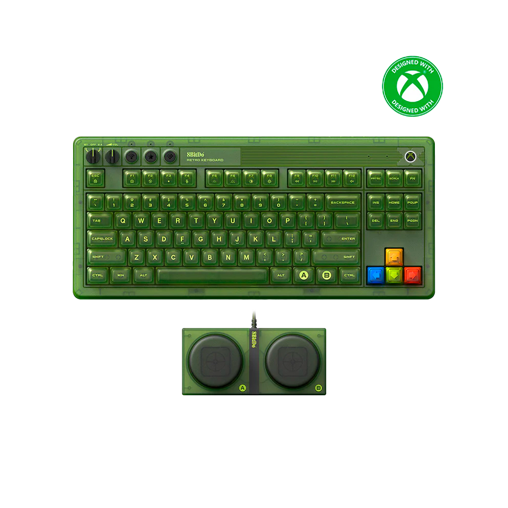 Teclado mecánico 8BitDo Retro 87 - Edición Xbox